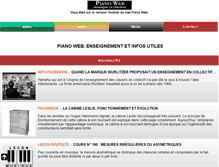 Tablet Screenshot of pianoweb.fr